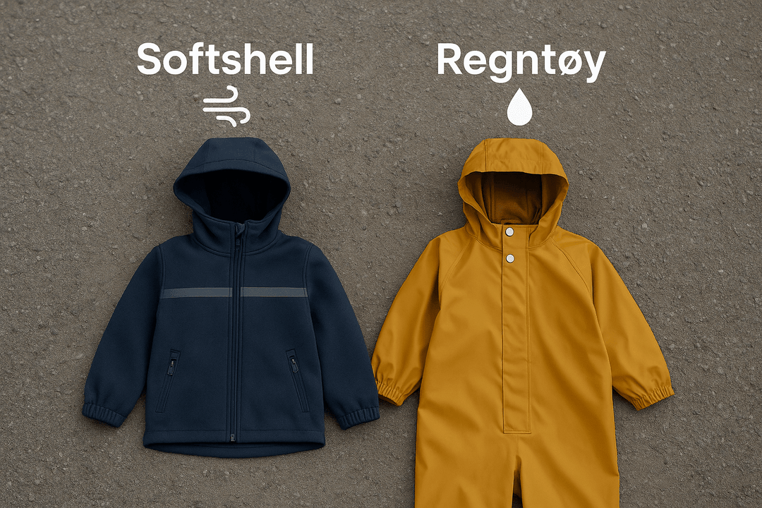 Forskjell på softshell og regntøy – hva skal du velge til barnet ditt? - Brobrobrille