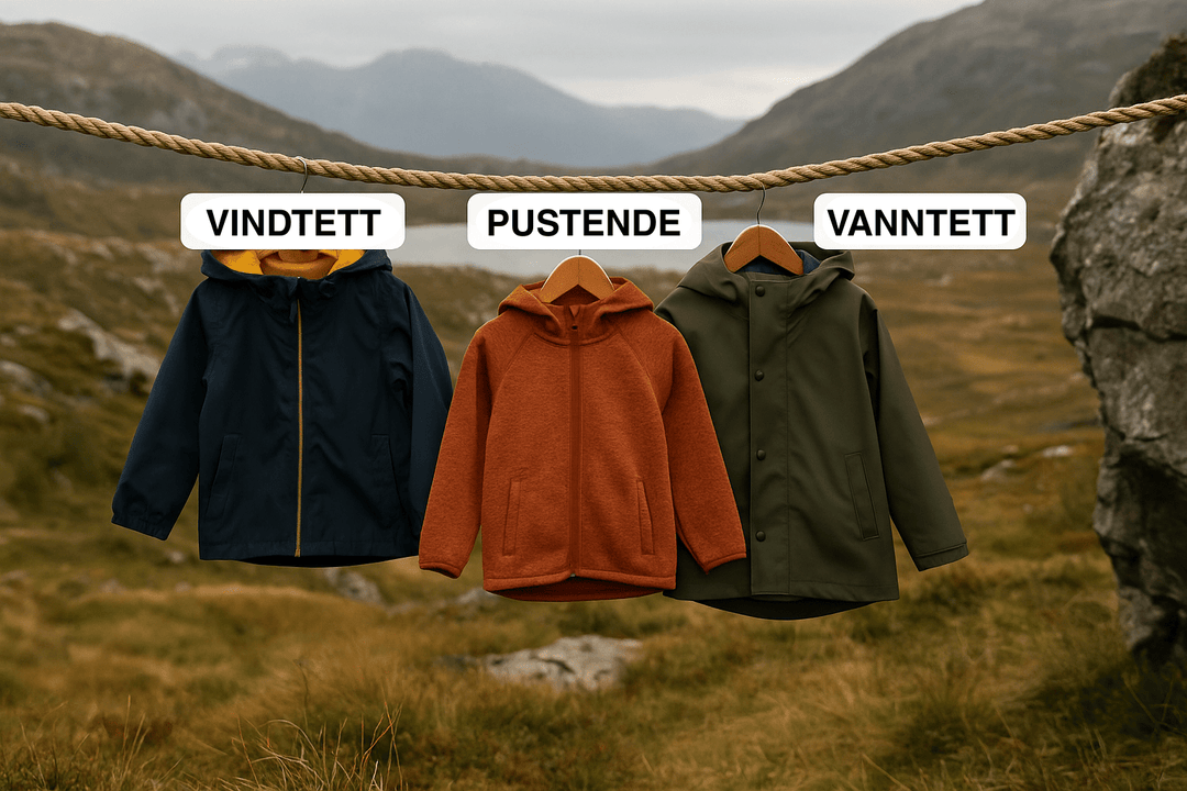 Hva betyr vanntett, vindtett og pustende? En enkel guide for foreldre - Brobrobrille