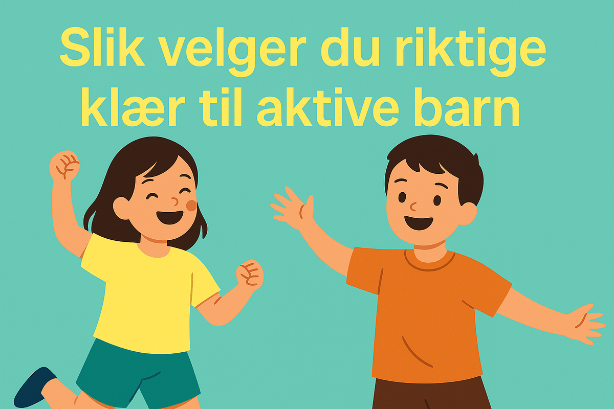Slik velger du riktige klær til aktive barn – bomull, polyester eller begge deler? - Brobrobrille