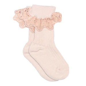 MP Lisa socks lace - Cherry Blossom for barn - Brobrobrille