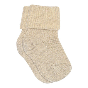 MP Ida glitter socks - Ecru for barn - Brobrobrille