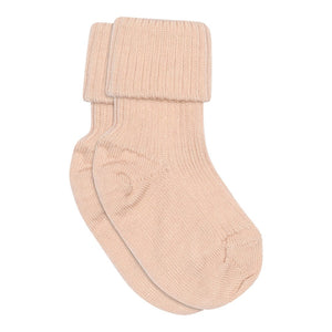 MP Wool rib baby socks - Rose Dust for barn - Brobrobrille
