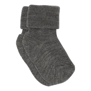 MP Gro socks - Medium Grey Melange for barn - Brobrobrille