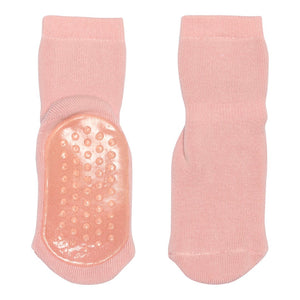 MP Cotton socks - anti - slip - Silver Pink for barn - Brobrobrille