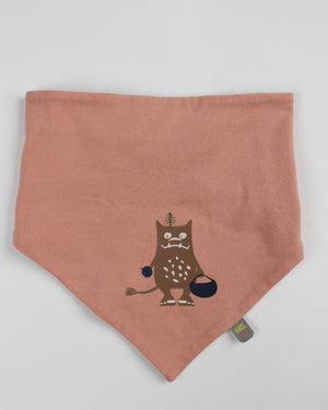 Kattnakken Halstørkle vendbar - Rosa Blåbærtur for barn - Brobrobrille