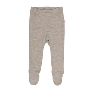 JOHA Ullleggings med fot – Sesame Mel for barn - Brobrobrille
