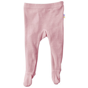 JOHA Ullleggings med fot – Old Rose for barn - Brobrobrille