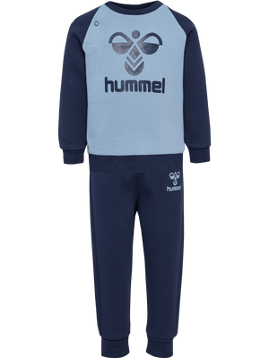 Hummel HUMMING CREWSUIT - Black Iris/Faded Denim for barn - Brobrobrille