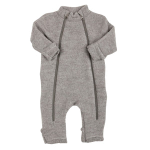 Joha Jumpsuit 2in1 i Ullfleece – Sesame Mel for barn - Brobrobrille