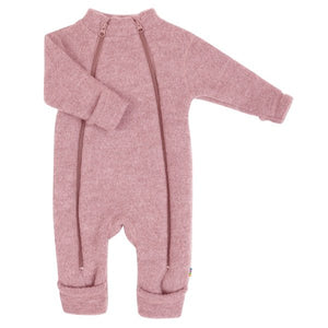Joha Jumpsuit 2in1 i Ullfleece – Old Rose for barn - Brobrobrille