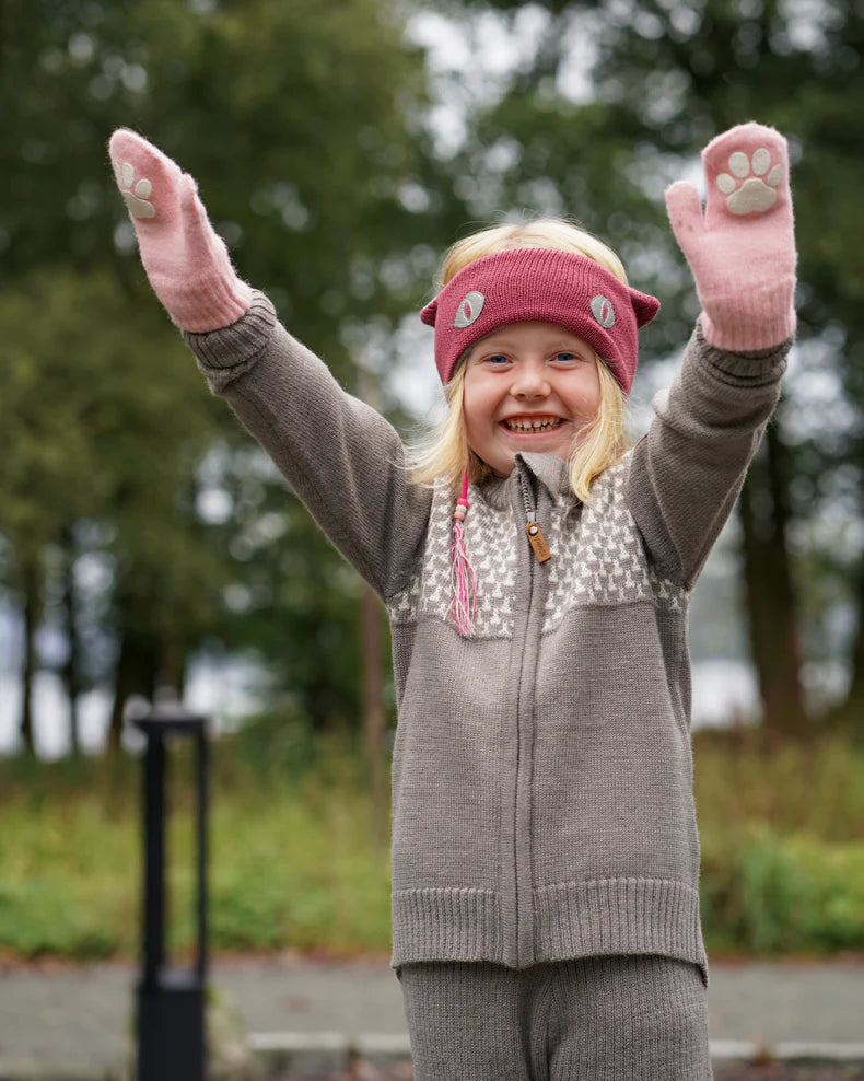 Kattnakken Magiske Ullvotter - Rose