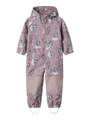 Name It Softshelldress NMFLALFA08 - Purple Dove UNICORNS for barn - Brobrobrille