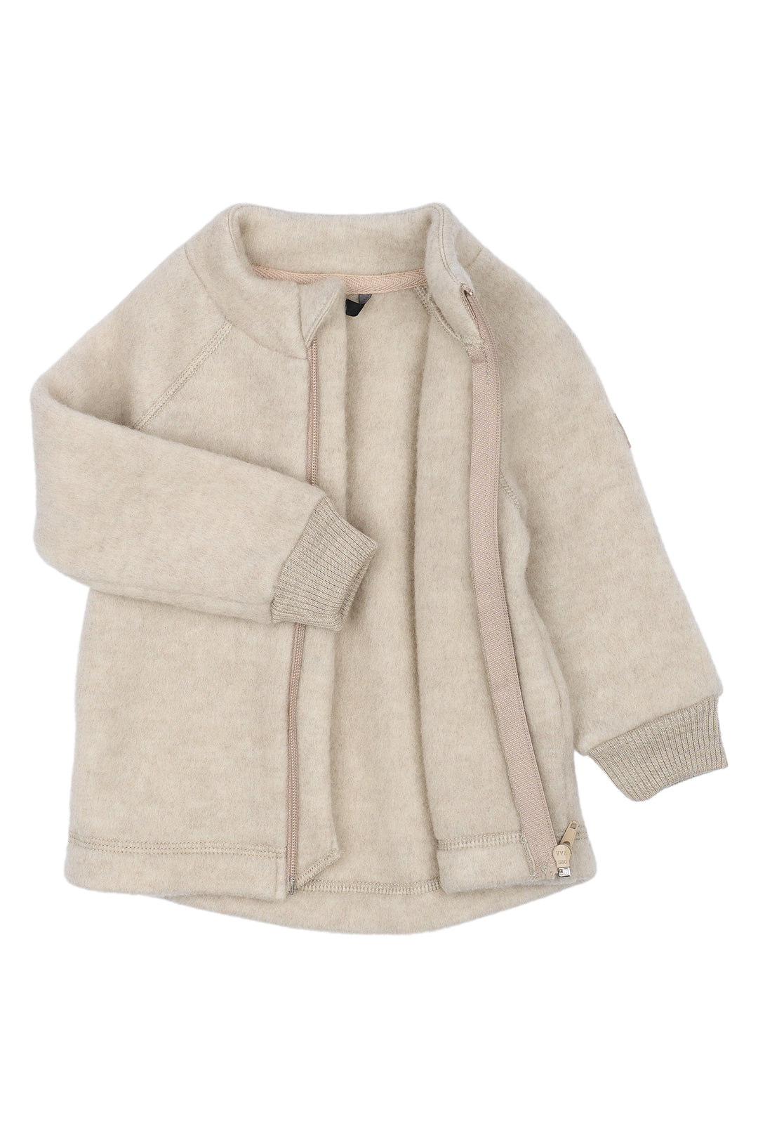 Mikk-Line Wool Jacket ulljakke for barn - Melange Offwhite