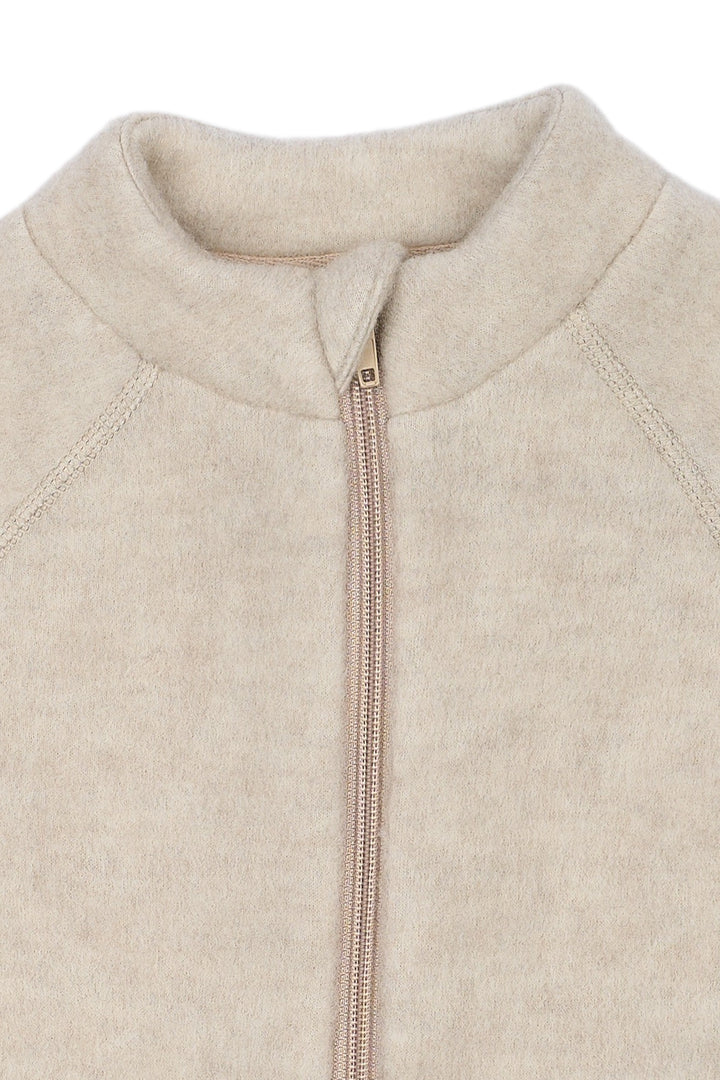 Mikk-Line Wool Jacket ulljakke for barn - Melange Offwhite