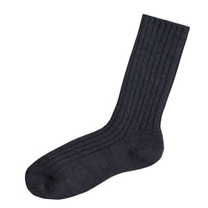 JOHA Ullsokker – Denim Melange for barn - Brobrobrille