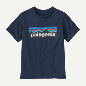 Patagonia Kids P - 6 Logo T-Shirt - New Navy for barn - Brobrobrille