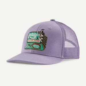 Patagonia Kids Trucker Hat - Concrete Purple for barn - Brobrobrille