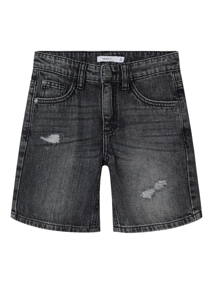 Name It Silas denimshorts i loose fit - Dark Grey Denim