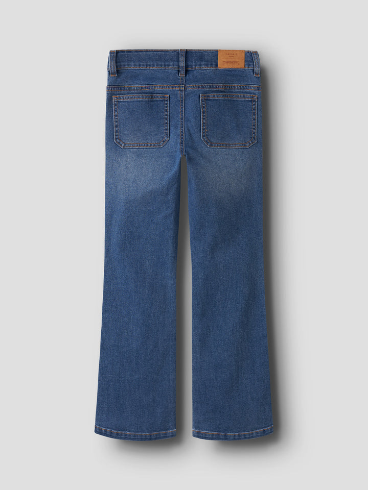 Name It Polly Skinny Bootcut Jeans - Medium Blue Denim