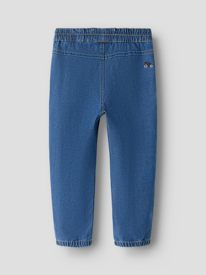 Name It Ben Baggy Jeans med Broderi - Dark Blue Denim