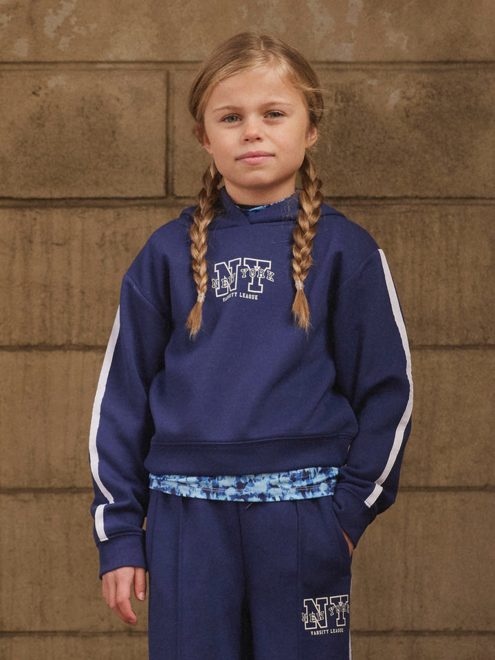 Name It Napes - Hettegenser med klassisk hette - Blueprint