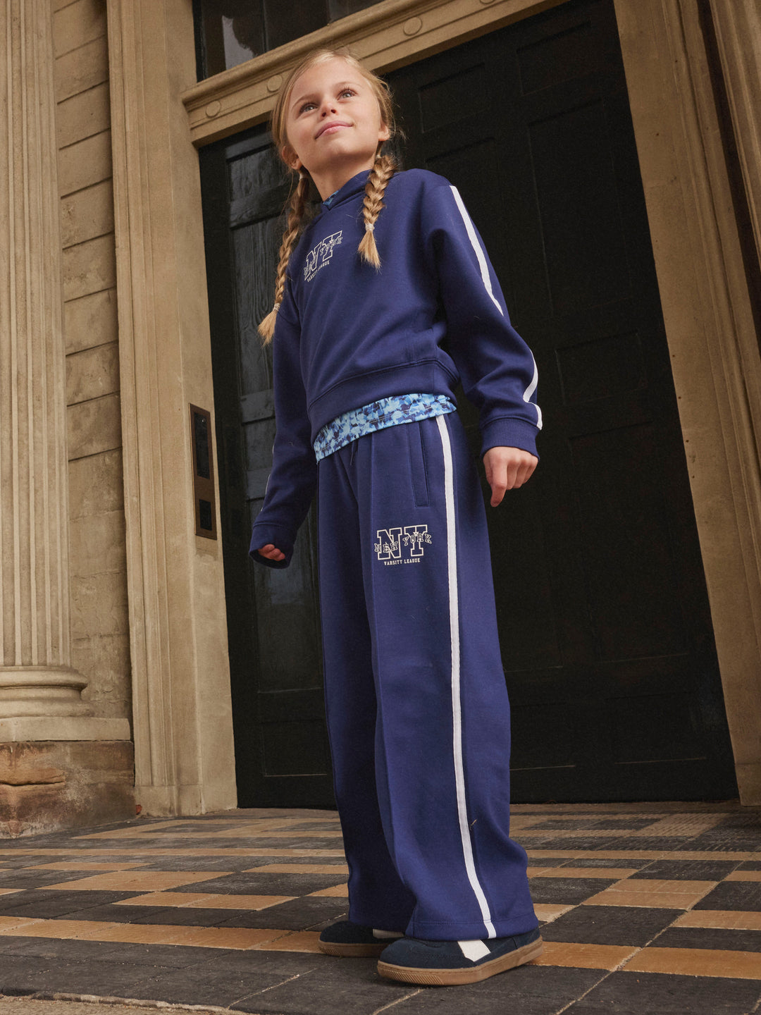 Name It Napes - Hettegenser med klassisk hette - Blueprint