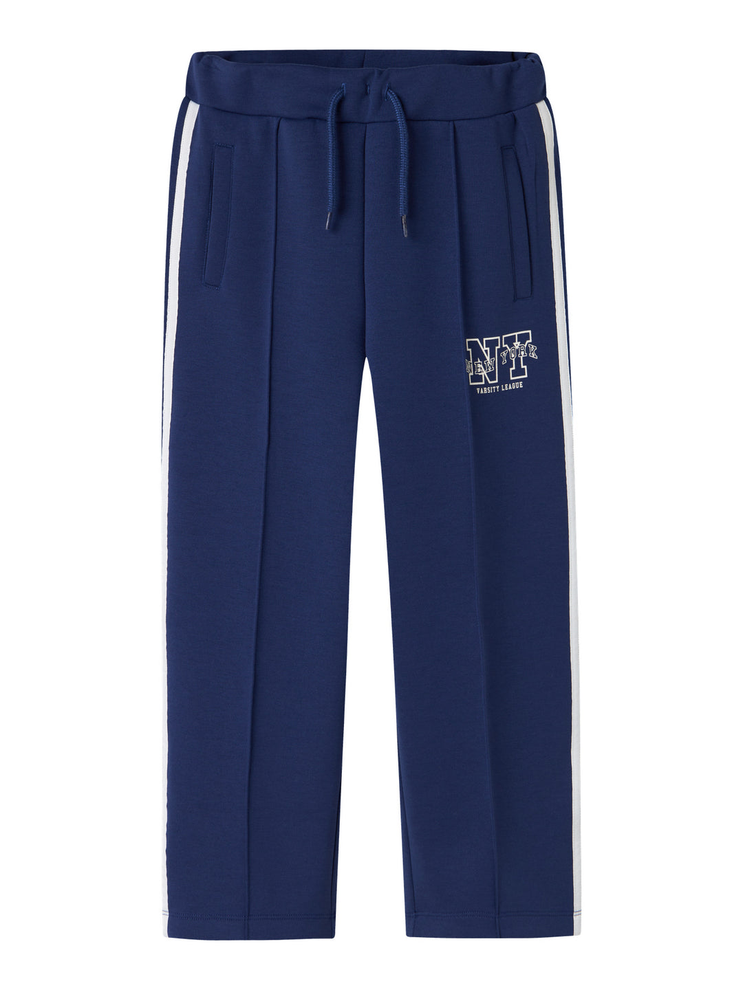 Name It Napes - Sweatbukse Wide Leg med plissert detalj - Blueprint