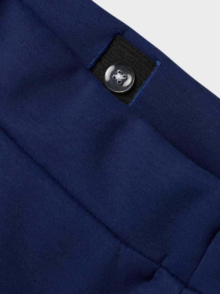 Name It Napes - Sweatbukse Wide Leg med plissert detalj - Blueprint