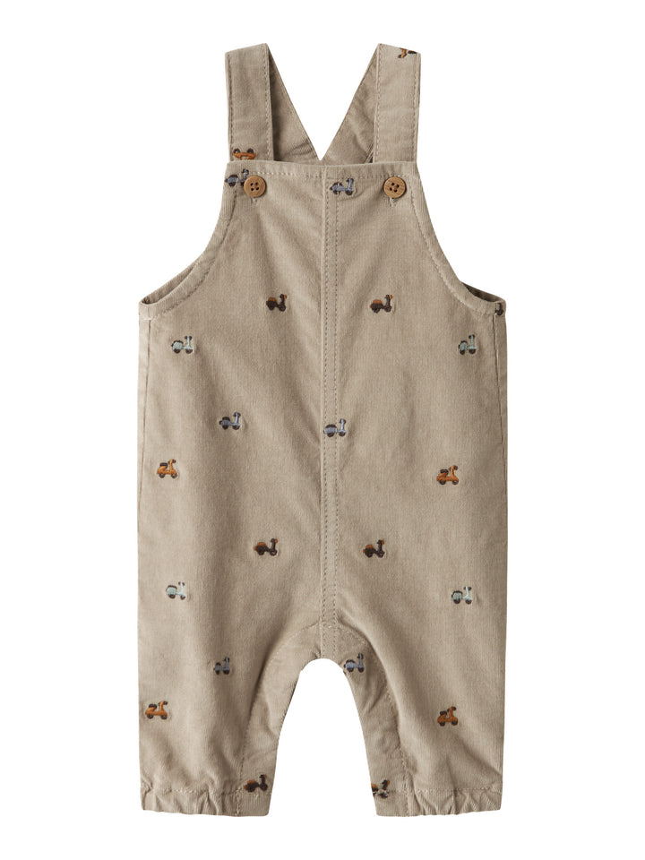 Name It Ryan - Cordfløyels selebukse med broderi - Island Fossil