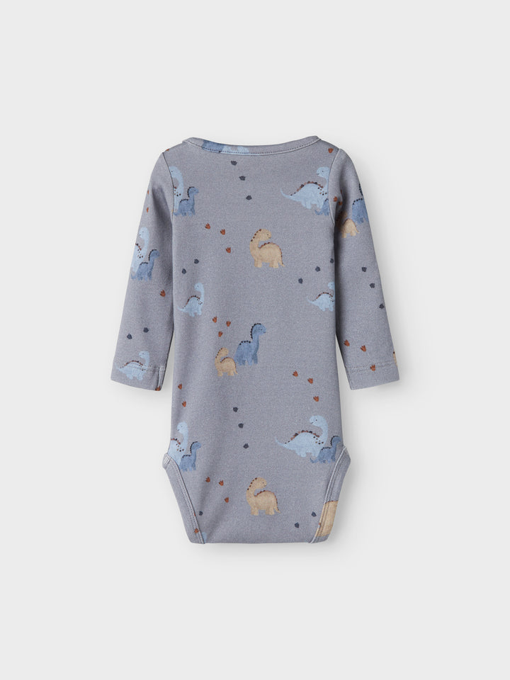 Name It Nohr - Ribbestrikket body med trykk - Tradewinds