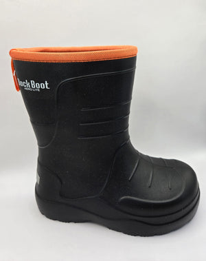 DockBoot - Barnestøvler - Svart og oransje for barn - Brobrobrille