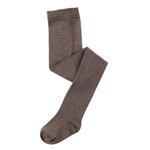 Lillelam Ullstrømpebukse - Brun for barn - Brobrobrille