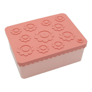 Blafre matboks i plast treroms - Blomst Rosa for barn - Brobrobrille