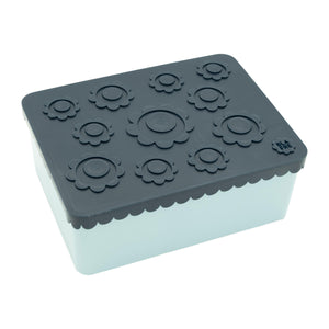 Blafre matboks i plast treroms - Blomst Marineblå/lys blå for barn - Brobrobrille