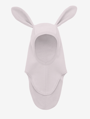 HUTTEliHUT Balaklava Bomullsfleece med Kaninører – Cloud Gray for barn - Brobrobrille