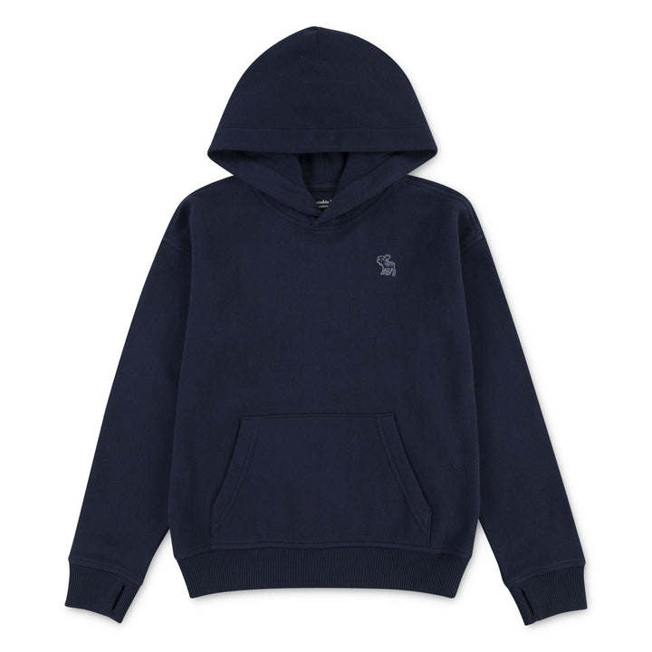 Abercrombie & Fitch Kids Essentials Fleece Hoodie – Navy Blazer for barn - Brobrobrille