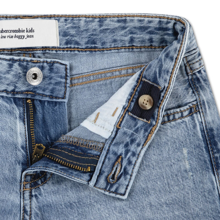Abercrombie & Fitch Kids Low Rise Hearts Baggy Jeans – Indigo Hearts for barn - Brobrobrille
