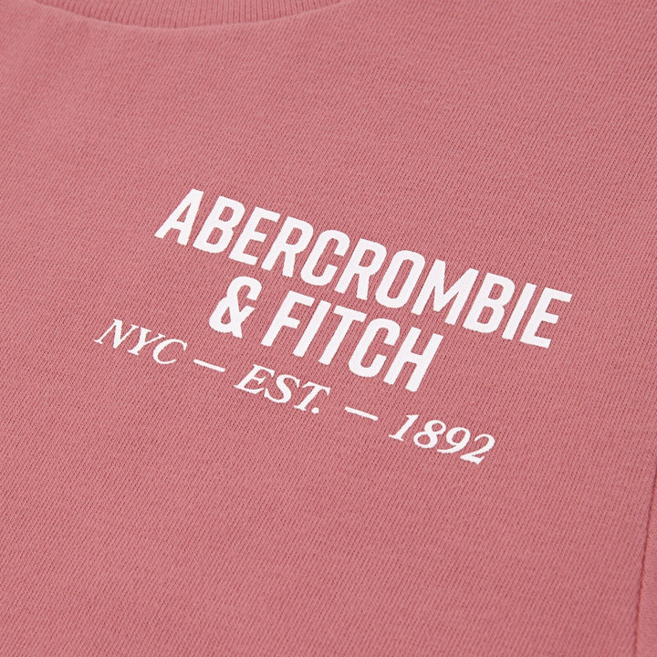 Abercrombie & Fitch Kids NYC EST 1892 Logo T - skjorte – Dusty Rose for barn - Brobrobrille