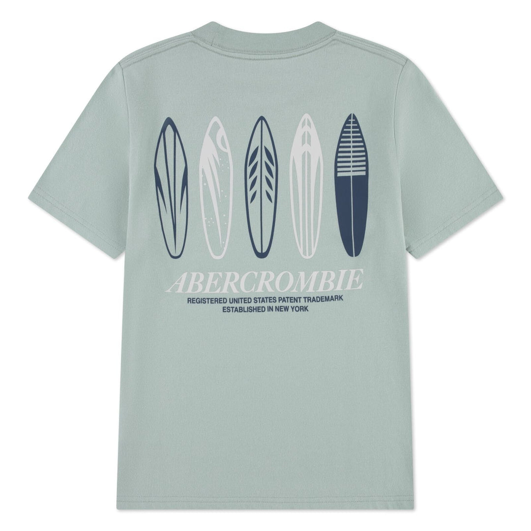 Abercrombie & Fitch Kids Surfs Up T - skjorte – Silt Green for barn - Brobrobrille