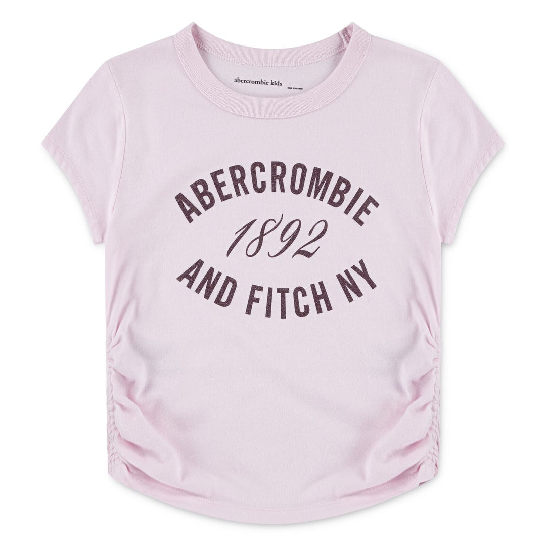 Abercrombie Kids Ruched T - skjorte 1892 - Cradle Pink for barn - Brobrobrille