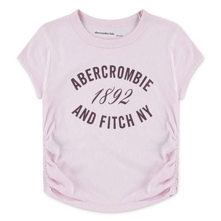 Abercrombie Kids Ruched T - skjorte 1892 - Cradle Pink for barn - Brobrobrille