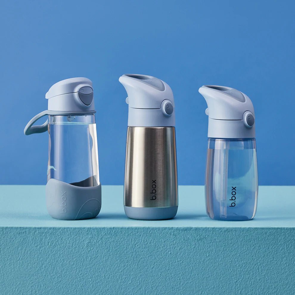 b.box Drikkeflaske Jr 380 ml – Blå for barn - Brobrobrille