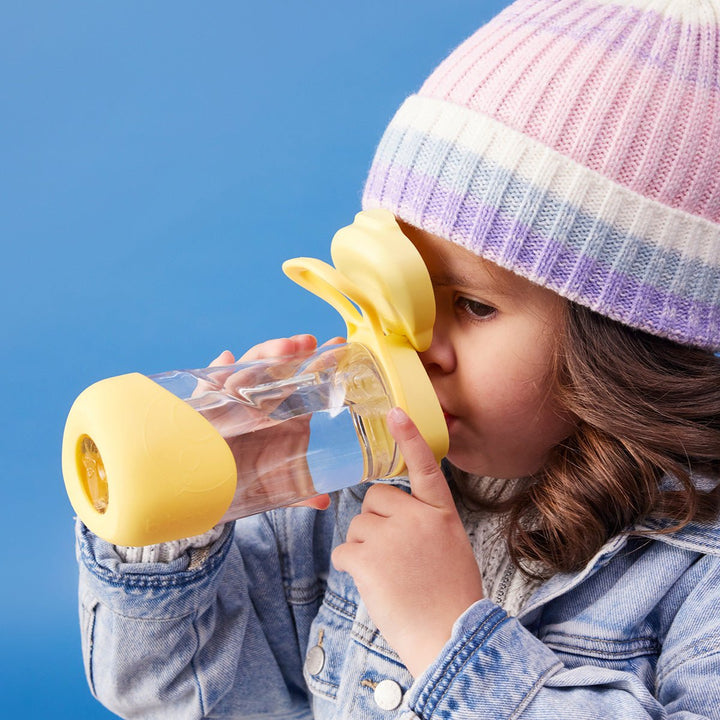 b.box Drikkeflaske Sport 450 ml - Gul for barn - Brobrobrille