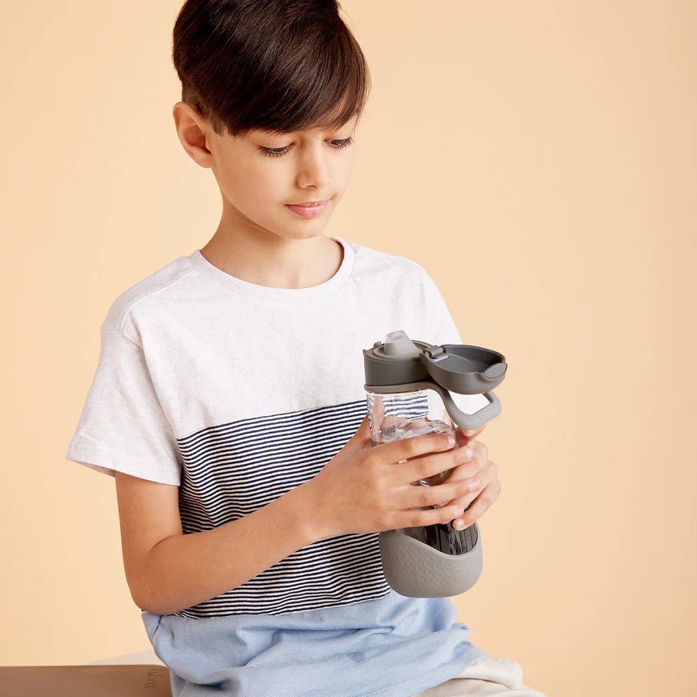 b.box Drikkeflaske Sport 600 ml – Graphite for barn - Brobrobrille