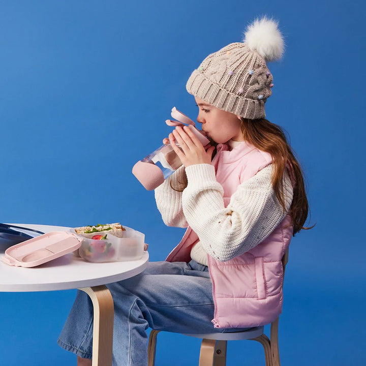 b.box Drikkeflaske Sport 600 ml – Rosa for barn - Brobrobrille