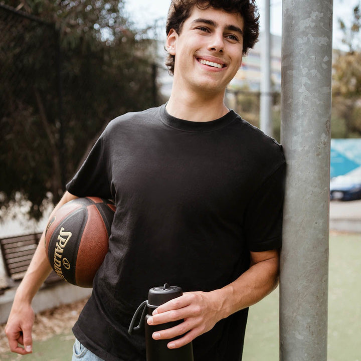 b.box Isolert Drikkeflaske med Flip - Lokk 1L - Deep Space for barn - Brobrobrille