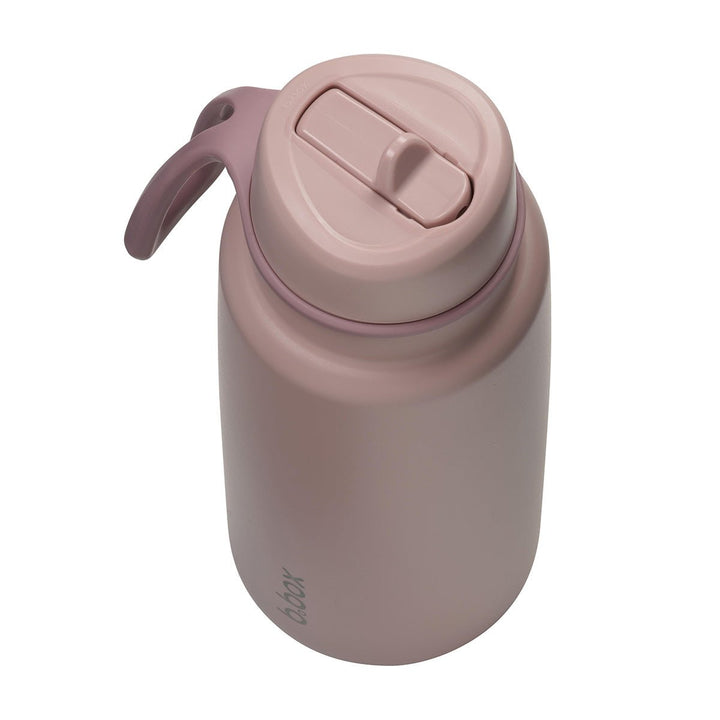 b.box Isolert Drikkeflaske med Flip - Lokk 1L - Rosa for barn - Brobrobrille