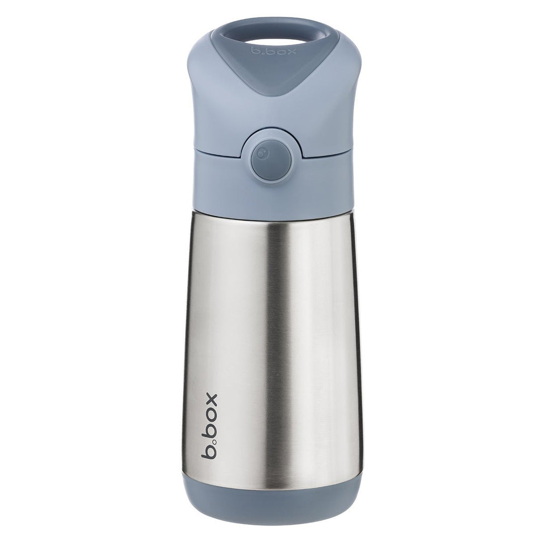 b.box Isolert Sugerørflaske 350 ml - Blå for barn - Brobrobrille