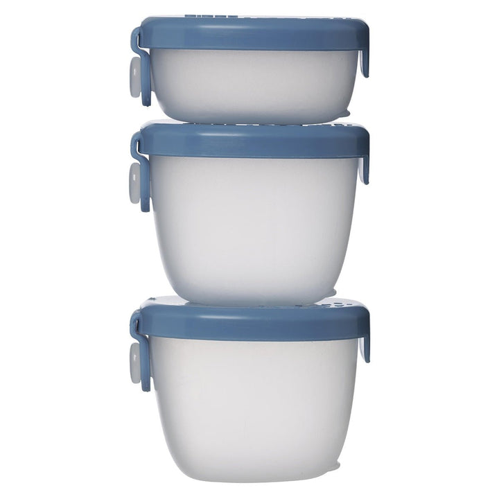 b.box Snack Tubs 3pk - Blå for barn - Brobrobrille