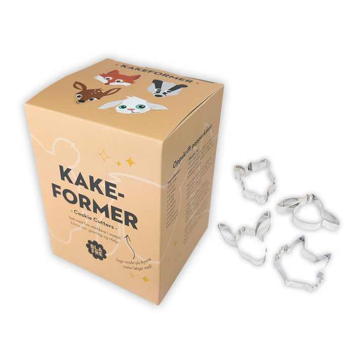 Blafre Kakeformer – Skogsvenner (Sett med 4) for barn - Brobrobrille